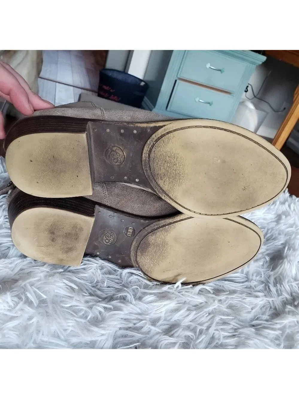 Lucky Brand Bremma Suede Ankle Booties